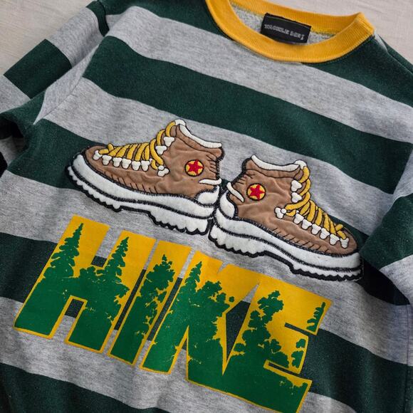 Vintage Striped "Hike" Boots Sweater 5t/6 - Picture 2 of 7